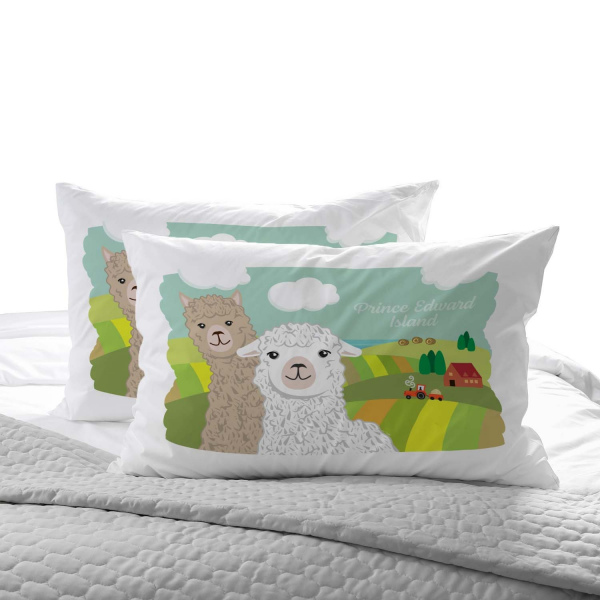 PEI Alpaca pillowcase design