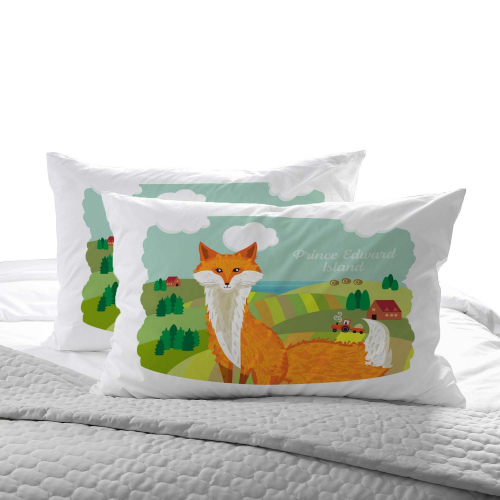 PEI Fox pillowcase