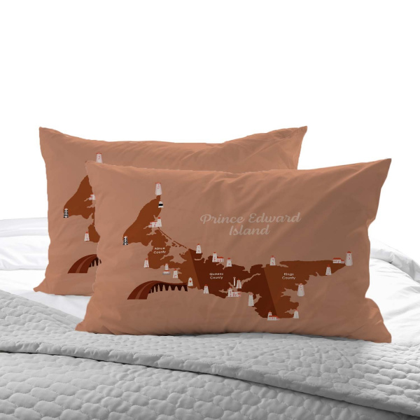 PEW Lighthousee map pillows